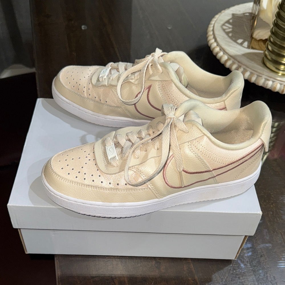 Nike Women's Beige Air Forces
